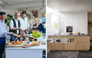 Moderne Küche mit stilvollem Design bei Himmlisch Wohnen.